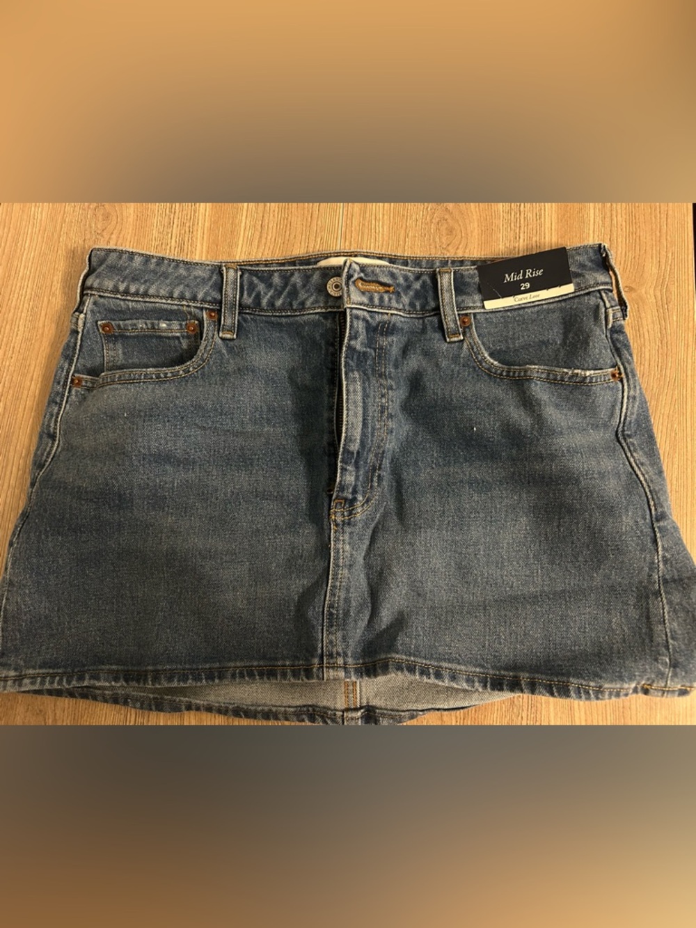 Abercrombie & Fitch Blue Denim Mini Skirt